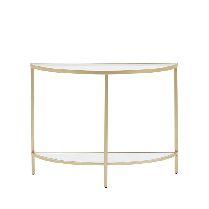 Endon 109474 Champagne Gold Demi Lune Table