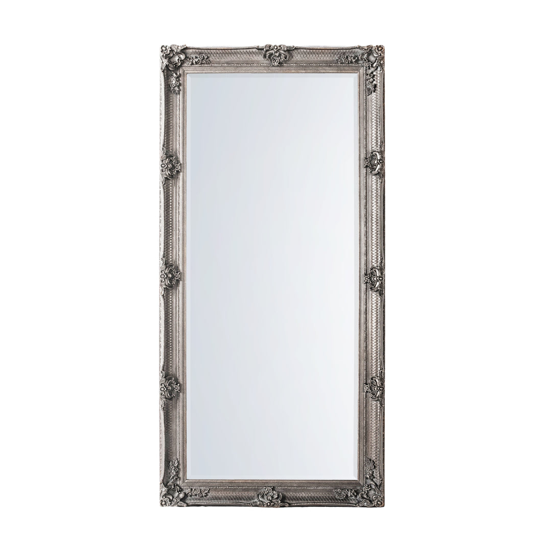 Nelson Lighting NL1409496 Aged Silver Wood Rectangle Leaner Mirror