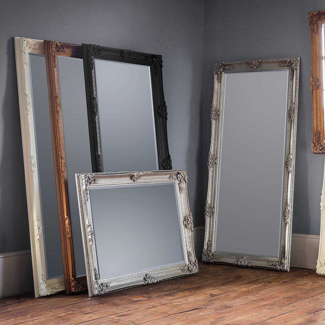 Nelson Lighting NL1409498 Aged Silver Wood Rectangle Mirror