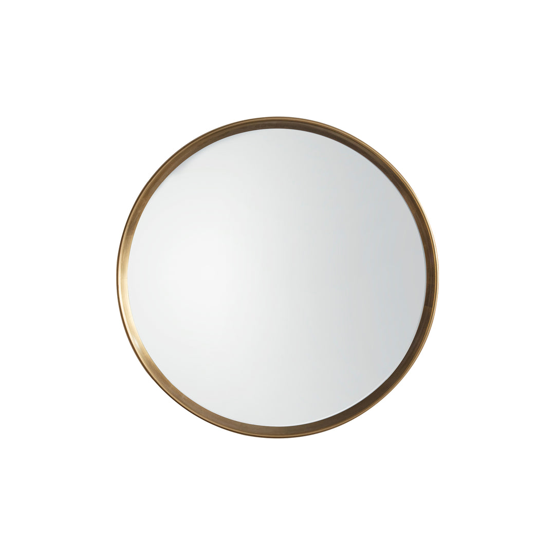 Nelson Lighting NL1409628 Aged Gold Paint Round Mirror