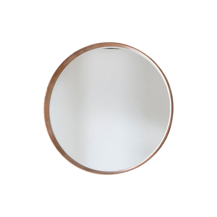 Nelson Lighting NL1409661 Solid Oak Large Round Mirror