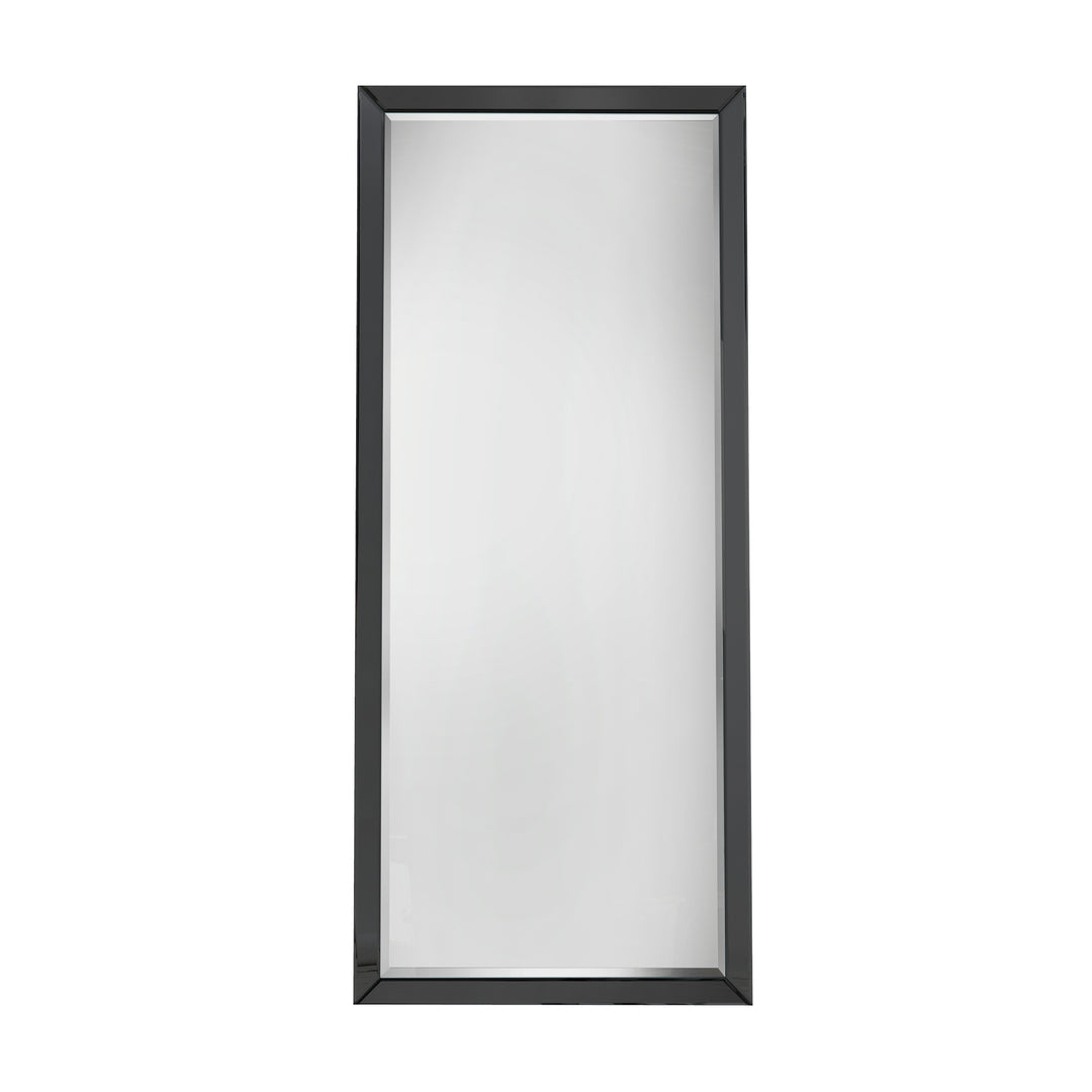 Nelson Lighting NL1409694 Black Glass Framed Leaner Mirror