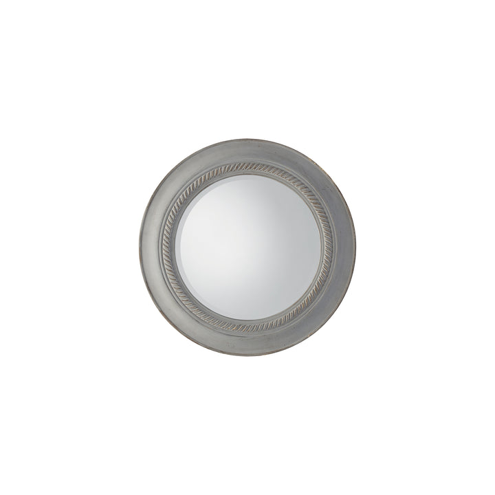 Nelson Lighting NL1409717 Distressed Grey Wood Round Mirror