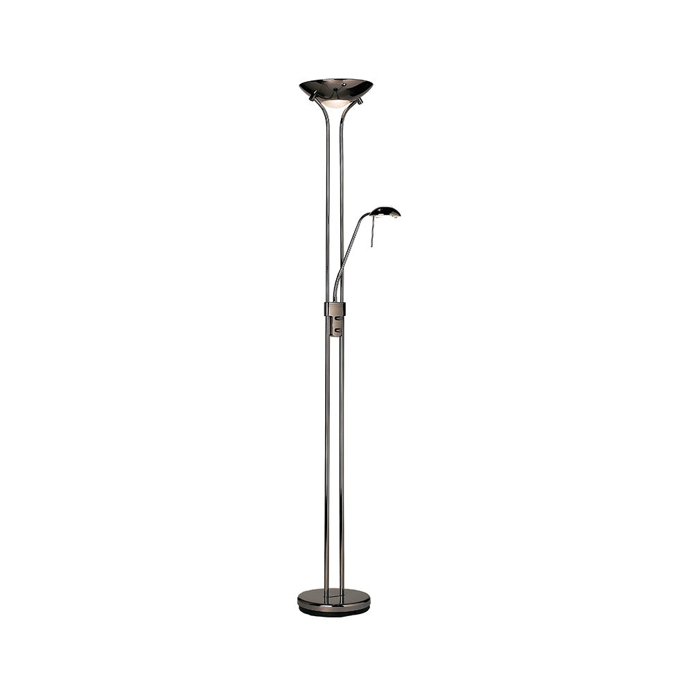 Endon ROME-BC Mother & Child Uplighter In Black Chrome