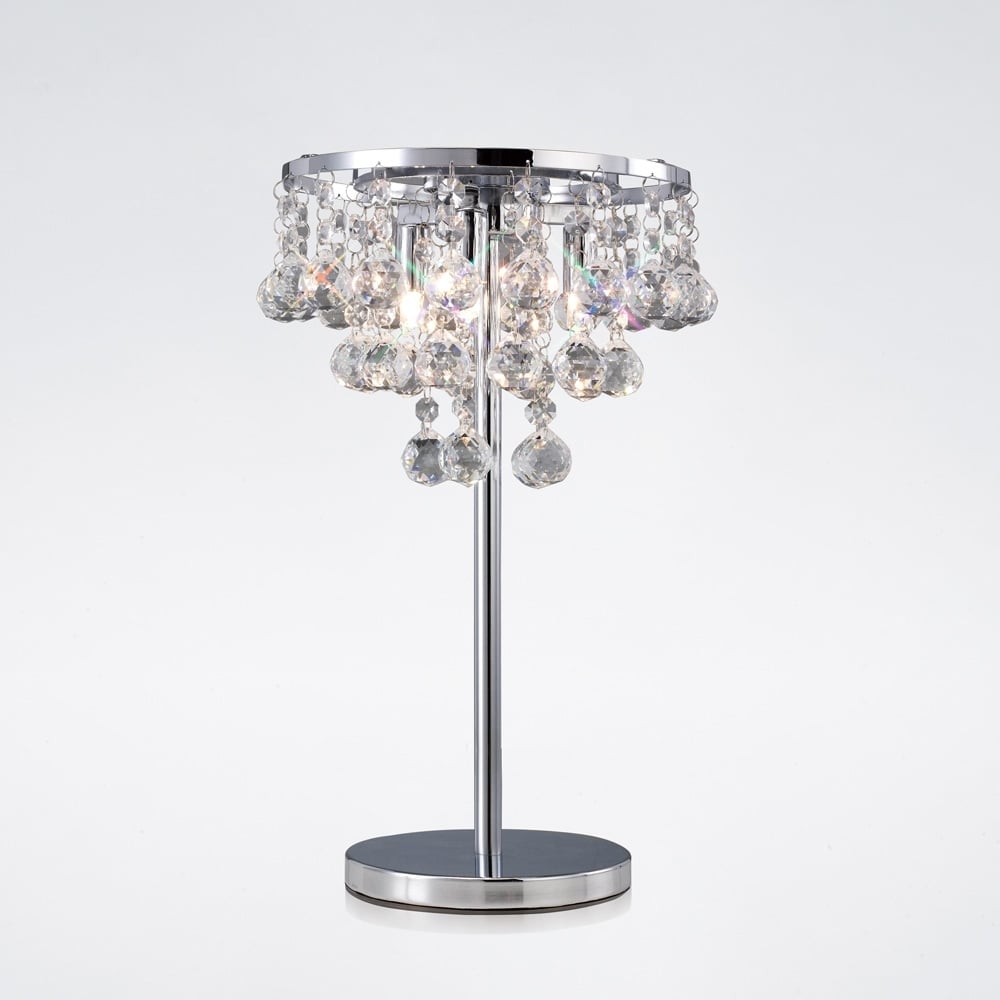 Diyas IL30028 Atla Table Lamp Chrome