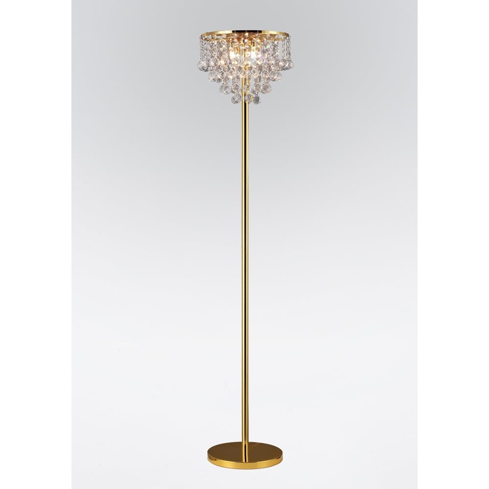 Diyas IL30032 Atla Gold Floor Lamp
