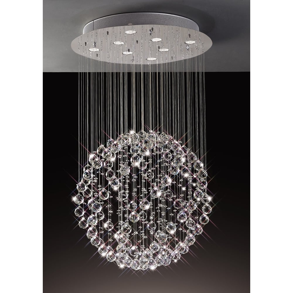 Diyas IL30781 Colorado Pendant Light Polished Chrome/crystal