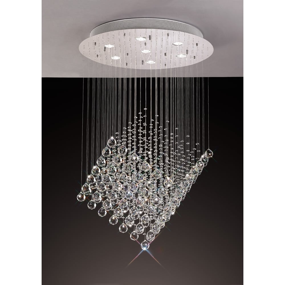 Diyas IL30783 Colorado Pendant Light Polished Chrome/crystal