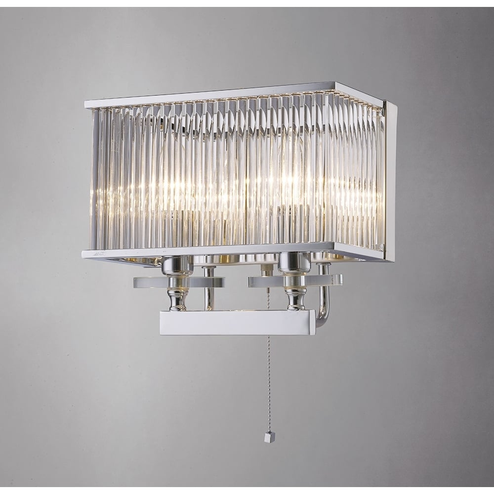 Diyas IL31410 Vanessa Wall Lamp Chrome/crystal