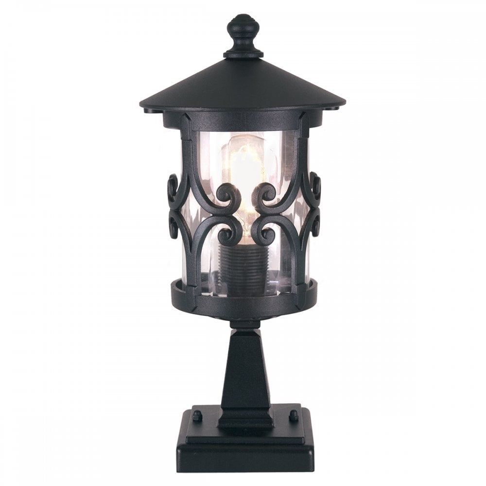 Elstead BL12 BLACK Hereford Pedestal Lantern Black