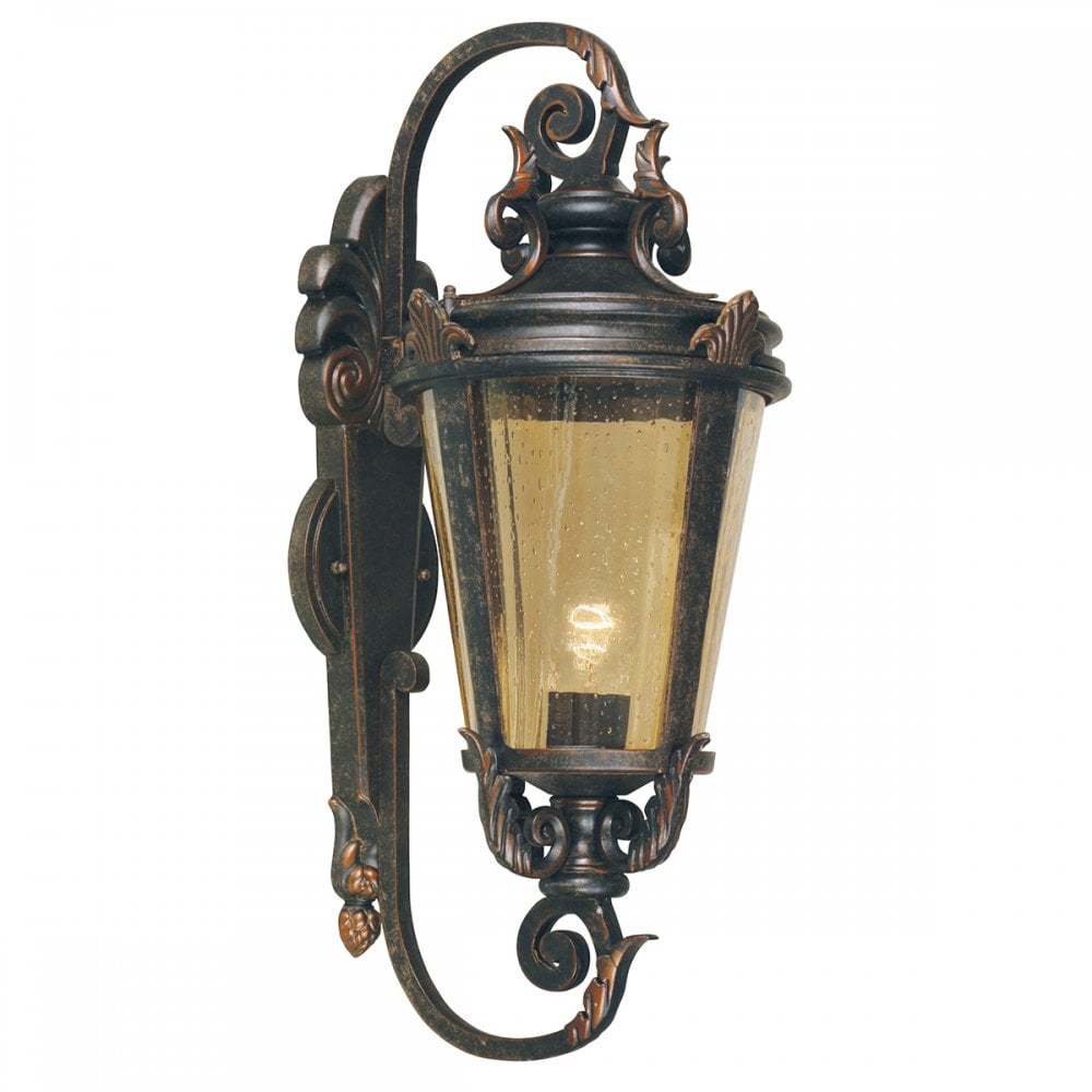 Elstead BT1/L Baltimore One Light Large Wall Lantern Weathered Bronze