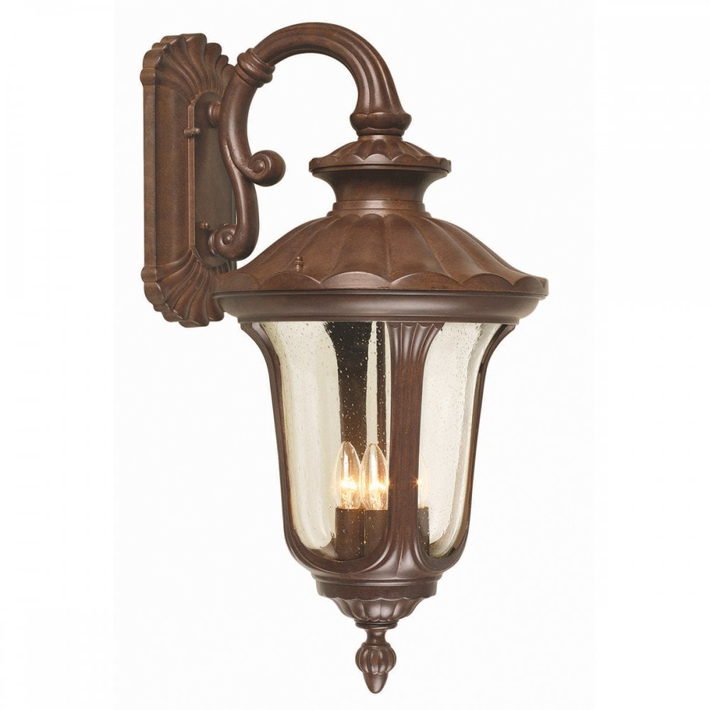 Elstead CC2/L Chicago Four Light Large Wall Lantern Rusty Bronze Patina