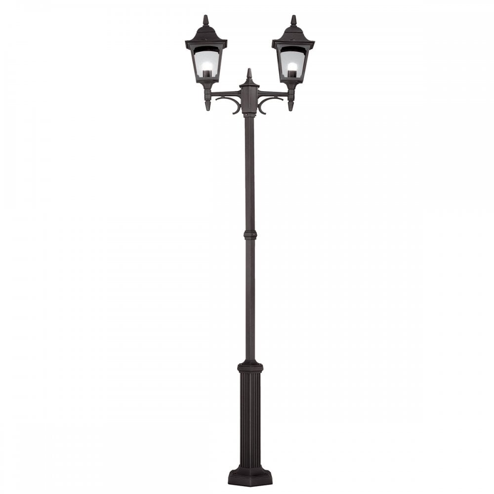 Elstead CP8 BLACK Chapel Twin Lamp-post Black