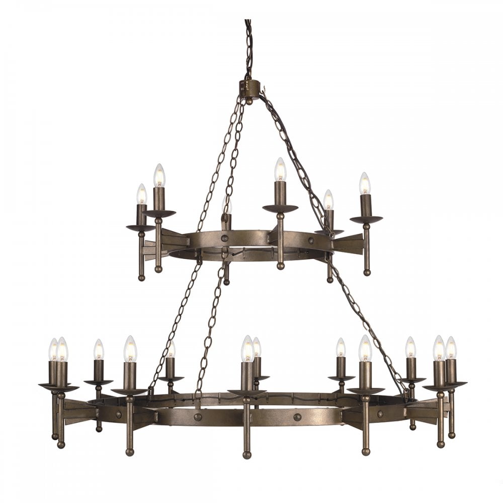 Elstead CW18 OLD BRZ Cromwell Eight Light Chandelier Old Bronze