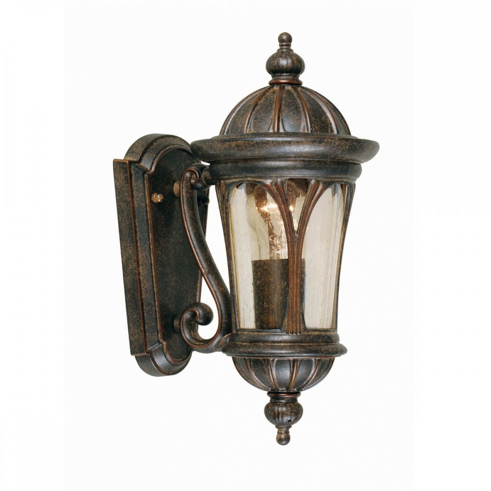 Elstead NE1/S New England One Light Small Wall Lantern Weathered Bronze
