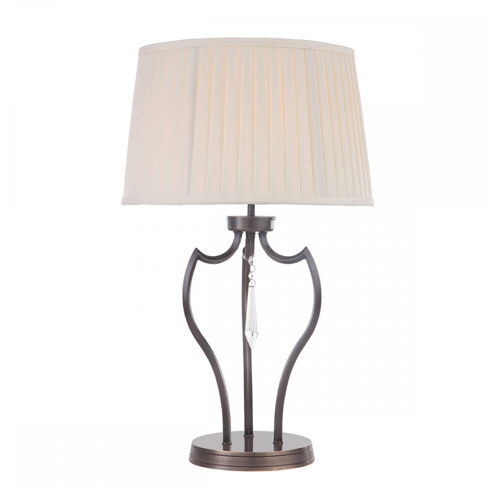 Elstead PM/TL DB Pimlico One Light Table Lamp Dark Bronze