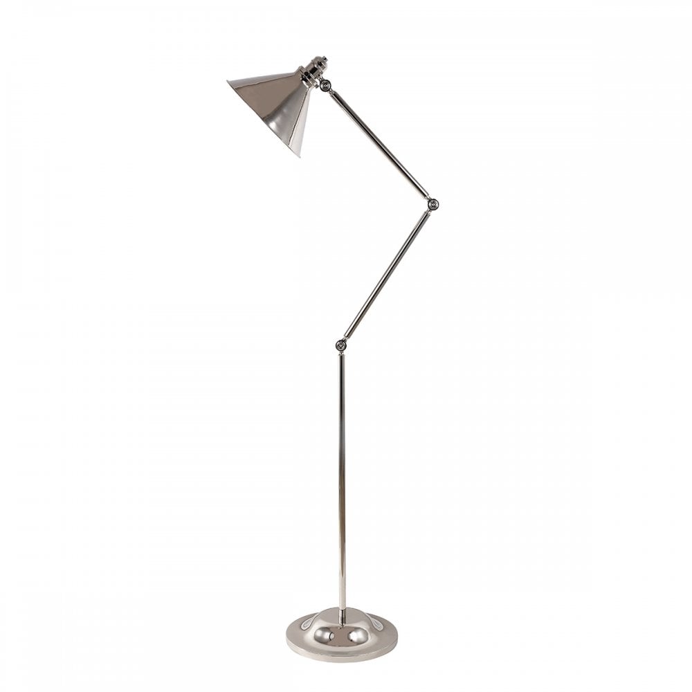 Elstead PV/FL PN Provence One Light Floor Lamp Polished Nickel