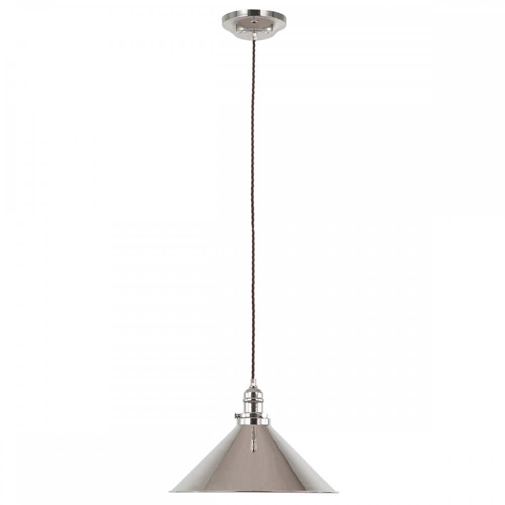 Elstead PV/SP PN Provence One Light Pendant Polished Nickel