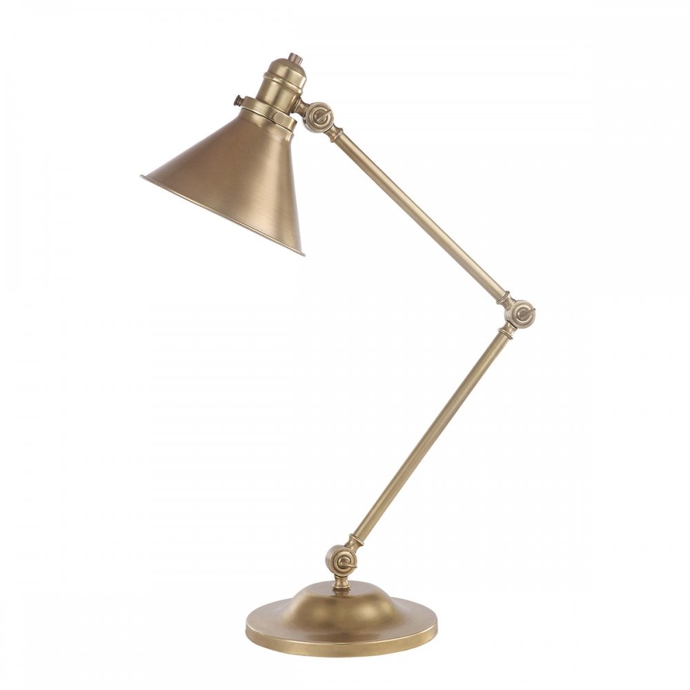Elstead PV/TL AB Provence One Light Table Lamp Aged Brass