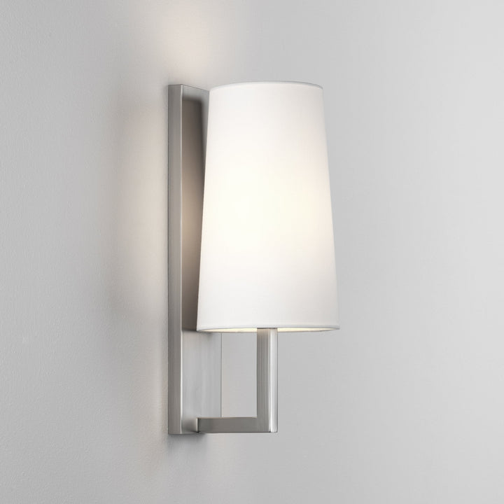 Astro 1214004 Riva 350 Matt Nickel Bathroom Wall Light