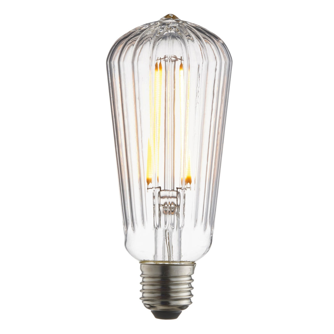 Endon 80180 Ribb Pear 4W LED E27 Warm White Clear Bulb
