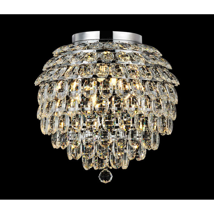 Diyas IL32894 Coniston IP Bathroom Ceiling 8 Light G9 Polished Chrome/Crystal