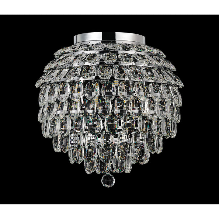 Diyas IL32894 Coniston IP Bathroom Ceiling 8 Light G9 Polished Chrome/Crystal