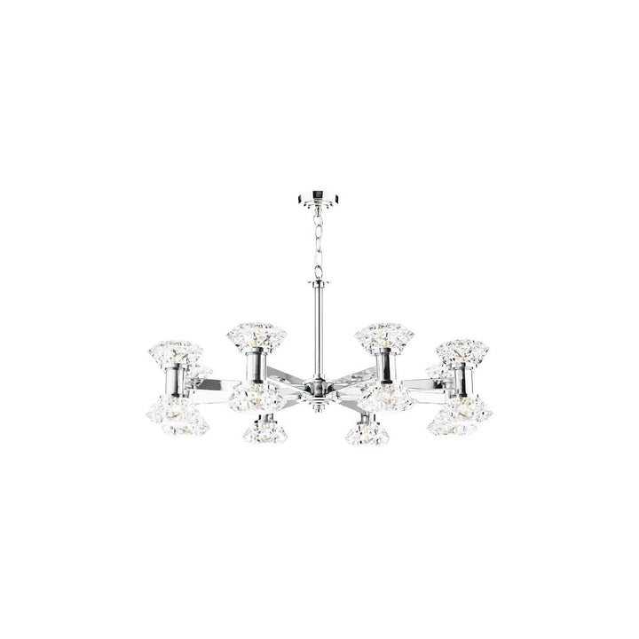 Dar TIA1650 Tiana 16 Light Armed Pendant Polished Chrome