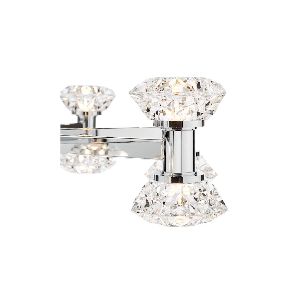 Dar TIA1650 Tiana 16 Light Armed Pendant Polished Chrome