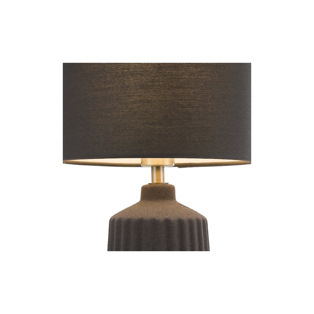 Dar CHL4139 Chloris Small Table Lamp Grey With Shade