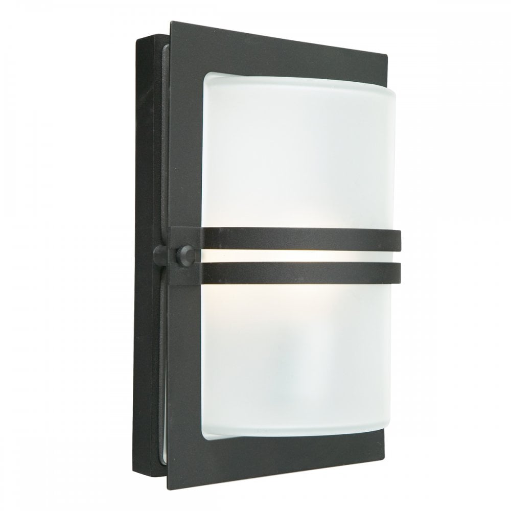 Norlys BASEL-E27-BLK-F Basel 1 Light Outdoor Wall Lantern Black