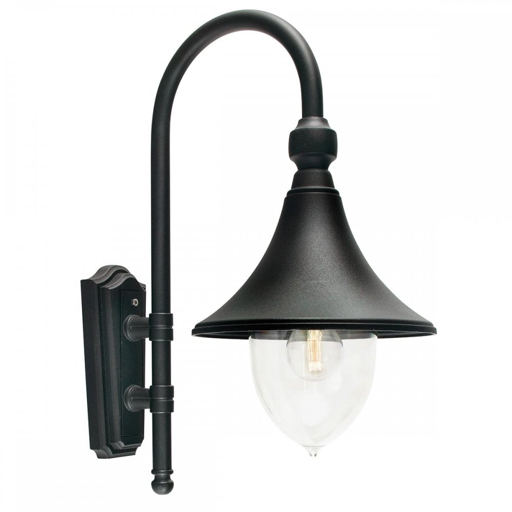 Norlys F2-BLACK Firenze 1 Light Outdoor Wall Lantern Black