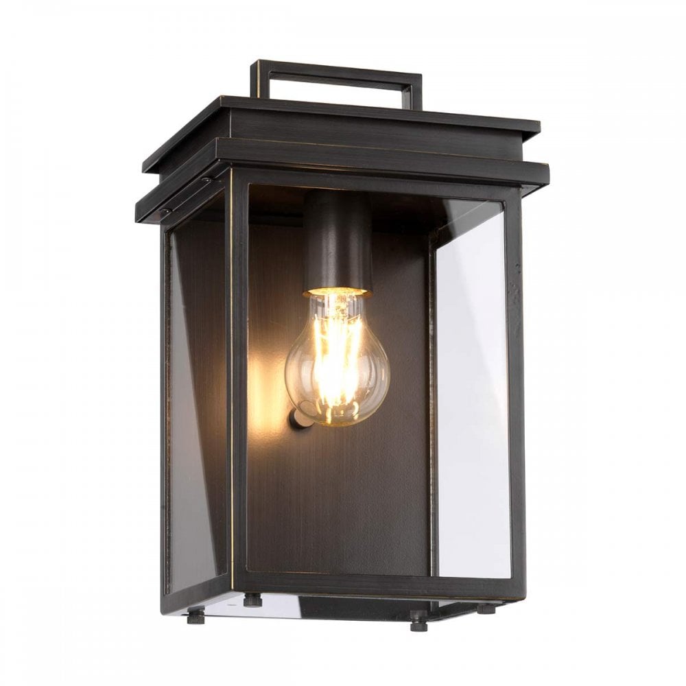 Feiss FE-GLENVIEW-M Glenview 1 Light Outdoor Wall Lantern Antique Bronze