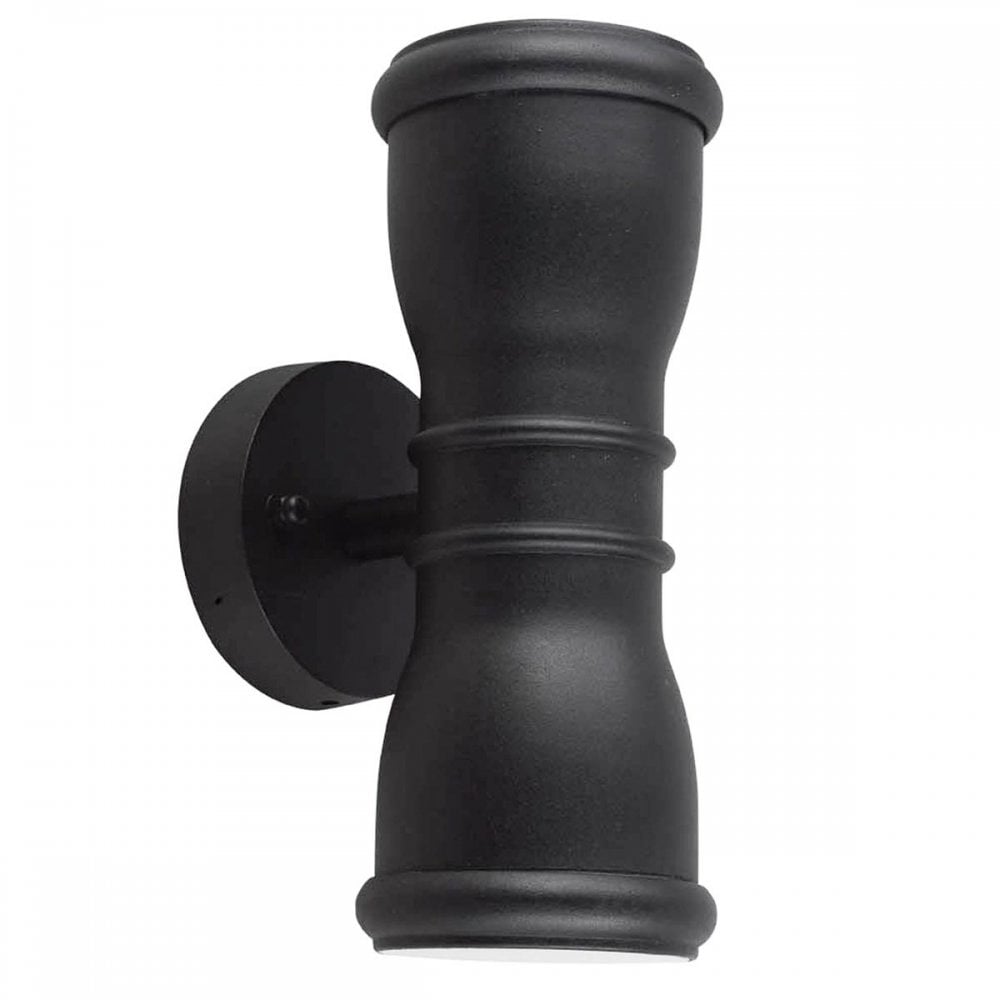 Garden Zone GZH-MALV Malvern 2 Light Outdoor Wall Lantern Black