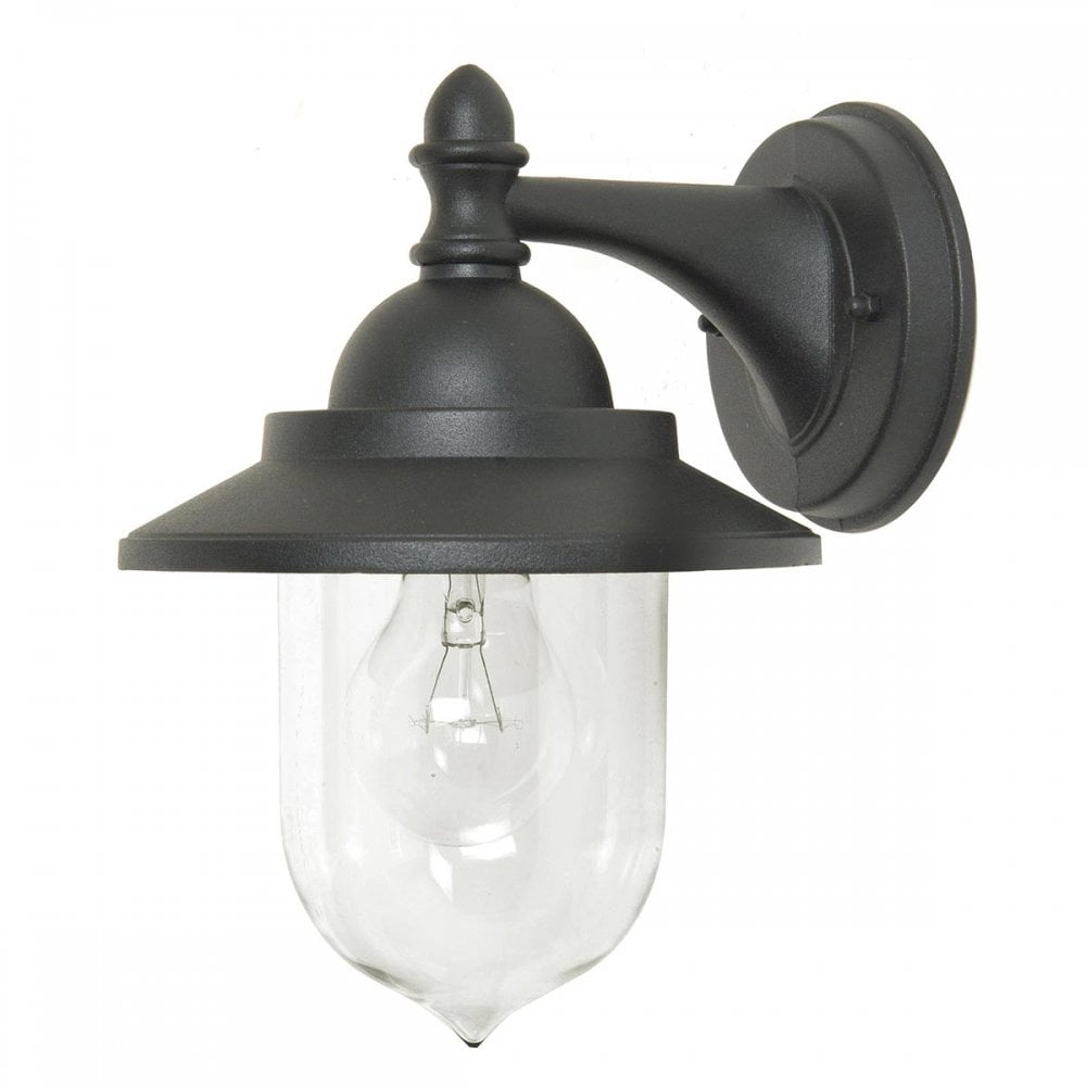 Garden Zone GZH-SDN2 Sandown 1 Light Outdoor Wall Lantern Black
