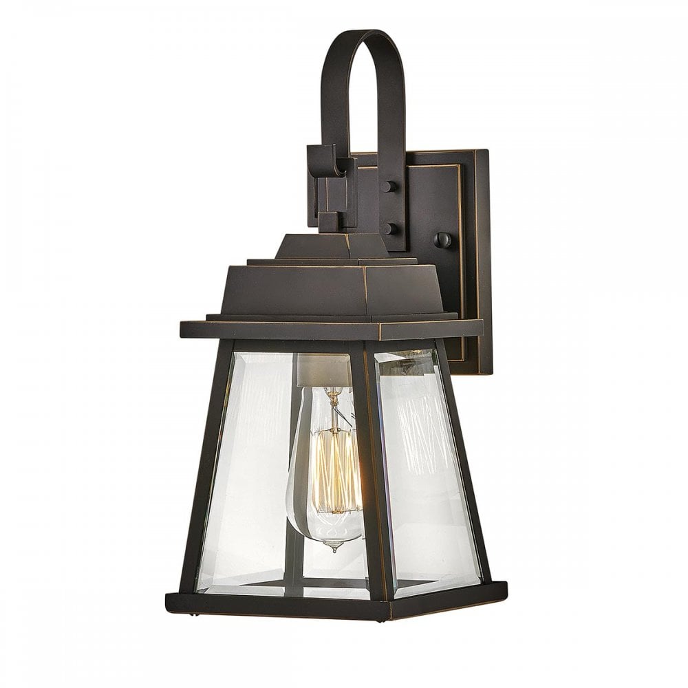 Hinkley Lighting HK-BAINBRIDGE-S-OZ Bainbridge 1 Light Outdoor Small Wall Lantern Oil Rubbed Bronze