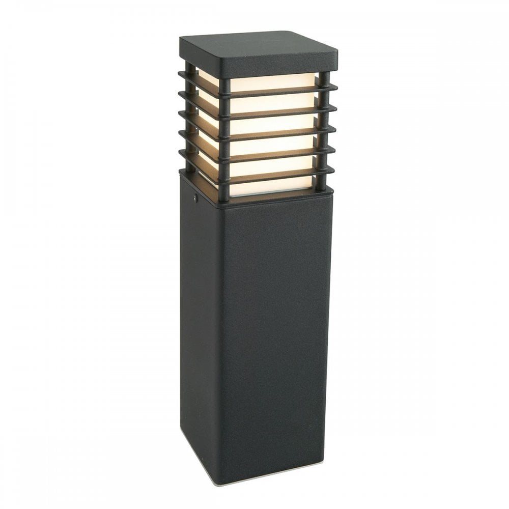 Norlys H-STAD-M-E27-BLK Halmstad 1 Light Outdoor Bollard Black