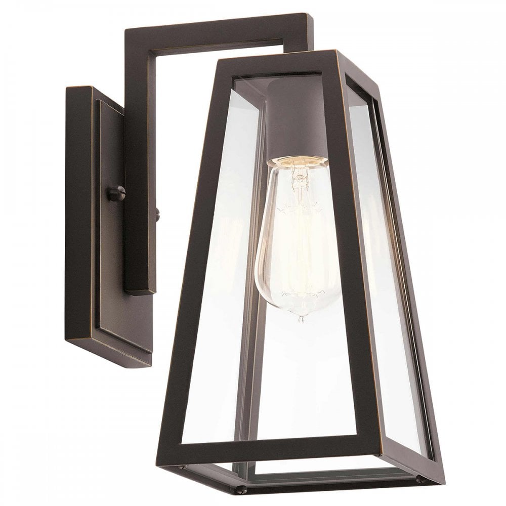 Kichler KL-DELISON-S-RZ Delison 1 Light Outdoor Small Wall Lantern Rubbed Bronze