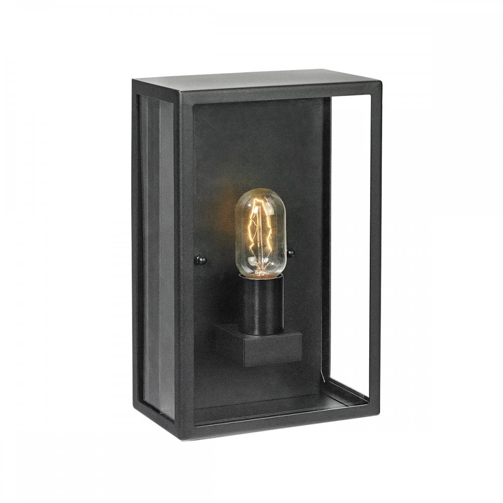 Norlys LOFOTEN7-BLK Lofoten 1 Light Outdoor Wall Half Lantern Black