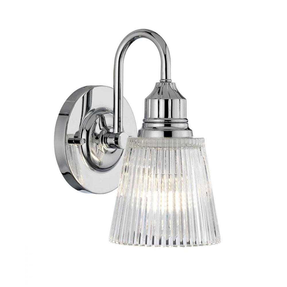 Quintiesse QN-ADDISON1-BATH Addison 1 Light Bathroom Wall Light Polished Chrome