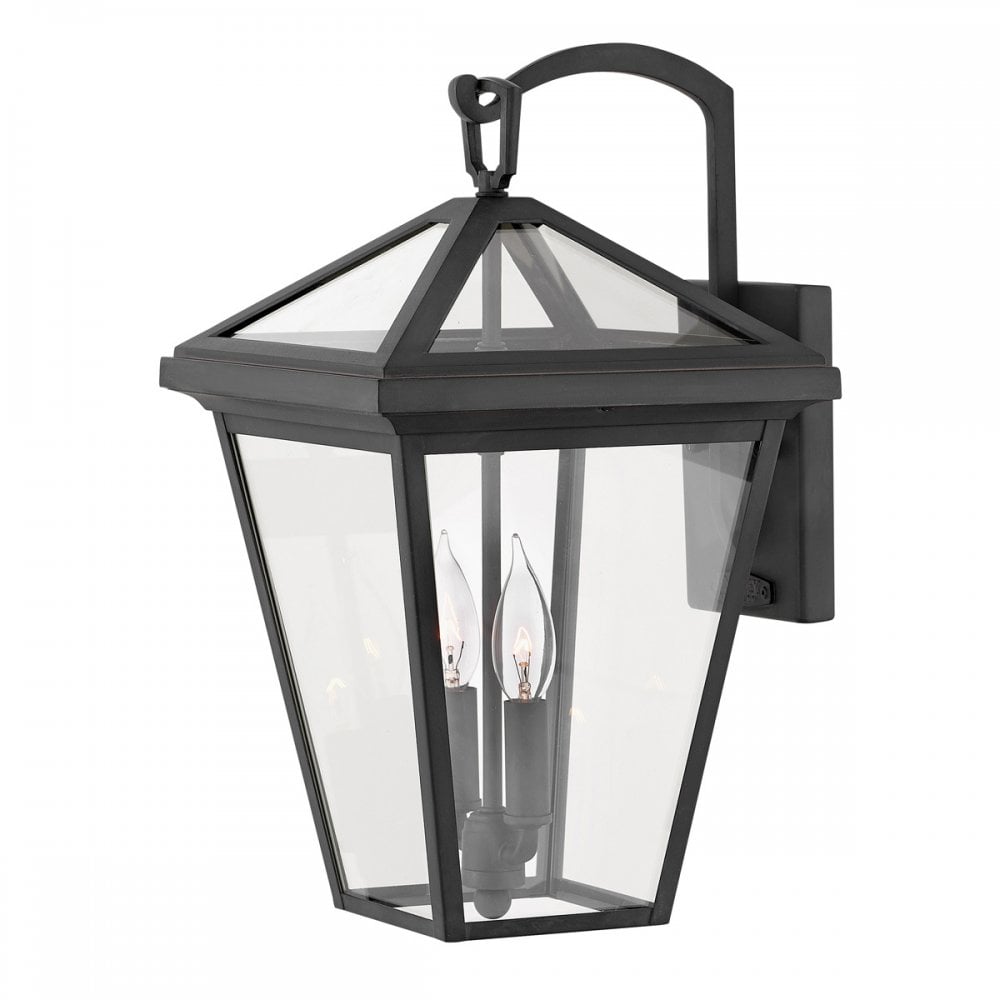 Quintiesse QN-ALFORD-PLACE2-M-MB Alford Place 2 Light Outdoor Medium Wall Lantern Museum Black