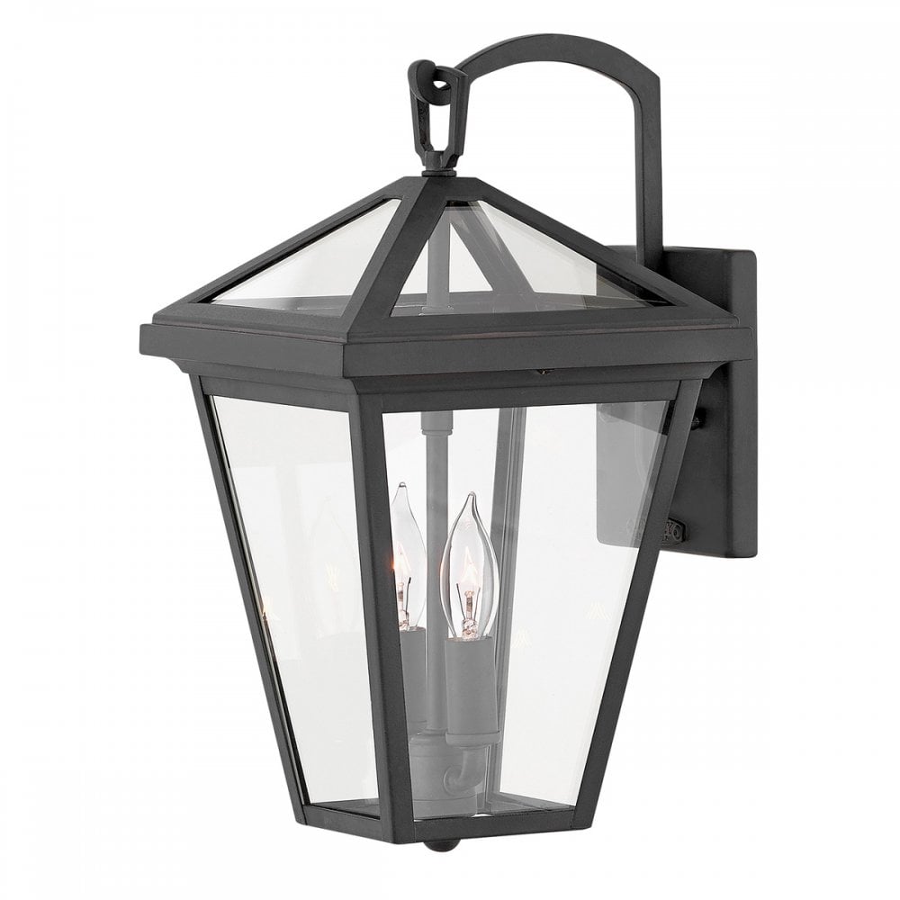 Quintiesse QN-ALFORD-PLACE2-S-MB Alford Place 2 Light Outdoor Small Wall Lantern Museum Black