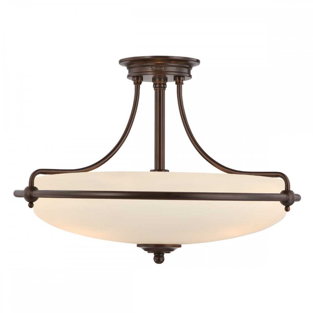 Quoizel QZ-GRIFFIN-SFM-PN Griffin 4 Light Ceiling Semi-Flush Palladian Bronze