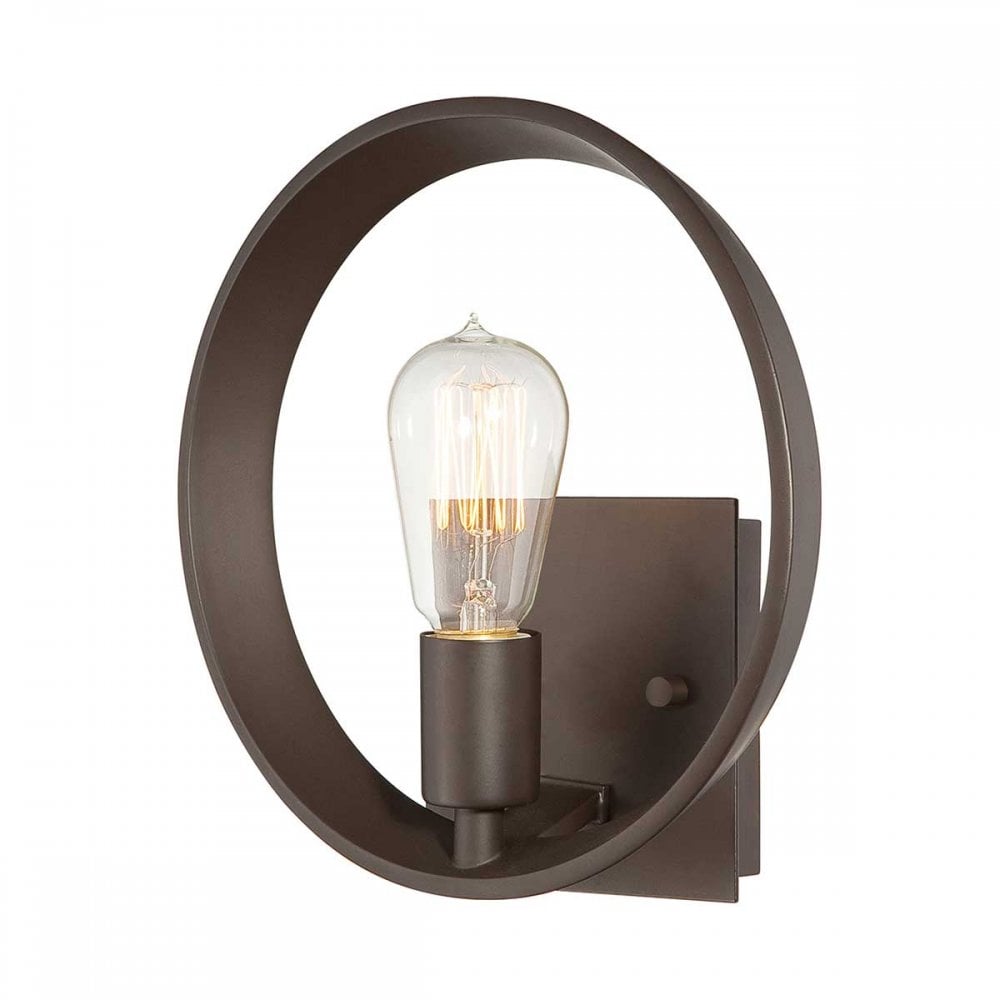 Quoizel QZ-THEATER-ROW1WT Theater Row 1 Light Wall Light Western Bronze