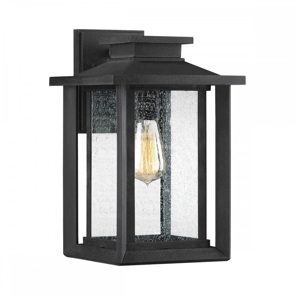 Quoizel QZ-WAKEFIELD-M-TBK Wakefield 1 Light Outdoor Medium Wall Lantern Earth Black