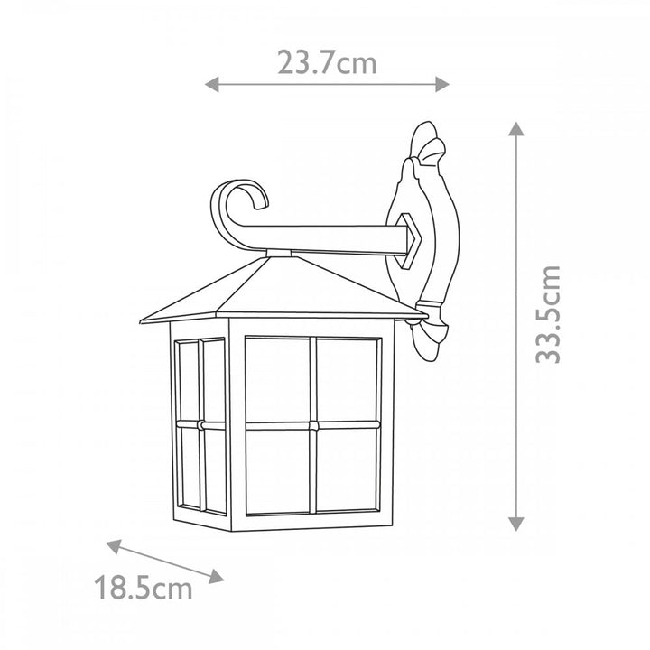 Elstead BL18 BLACK Winchester Wall Lantern Black