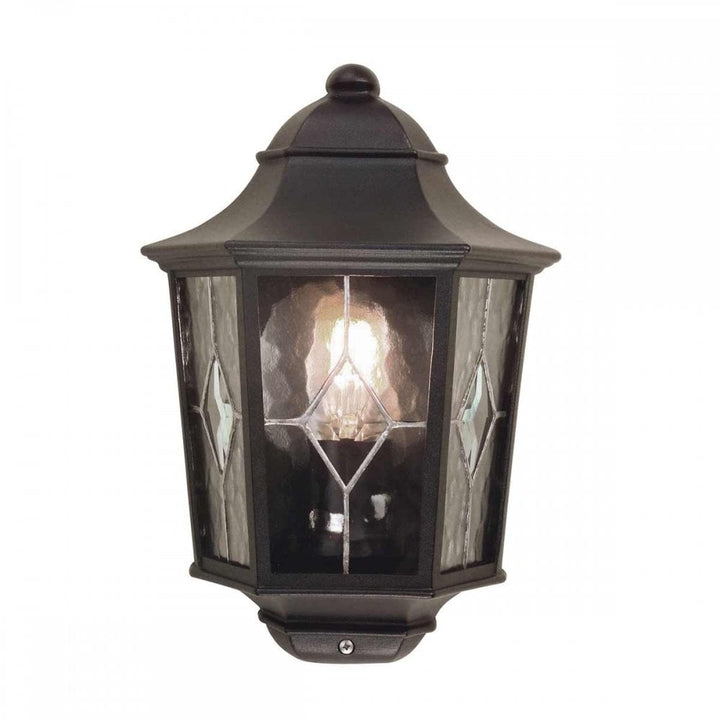 Elstead NR7/2 BLK Norfolk Half Lantern Black