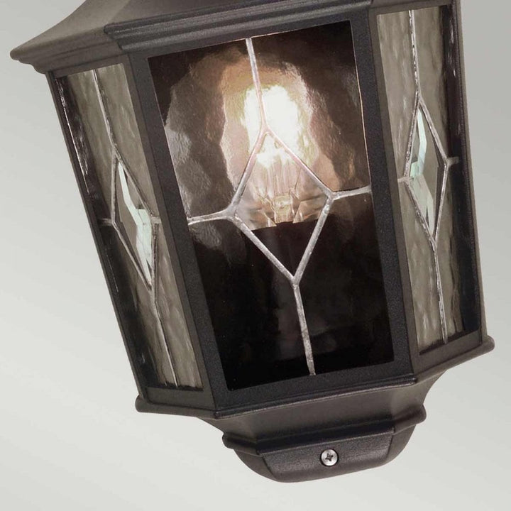 Elstead NR7/2 BLK Norfolk Half Lantern Black
