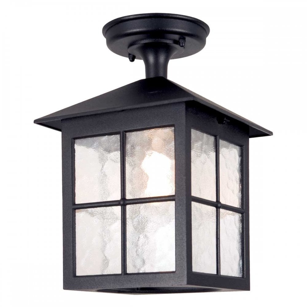 Elstead BL18A BLACK Winchester Rigid Tube Lantern Black