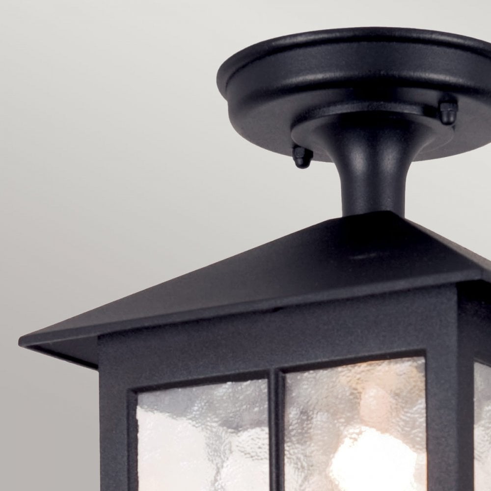 Elstead BL18A BLACK Winchester Rigid Tube Lantern Black